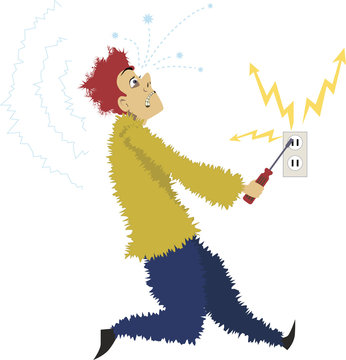 Man get electrocuted