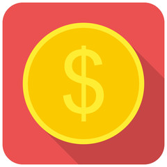 Dollar coin icon
