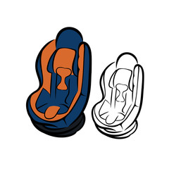 Car seat sketch