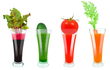 Fresh vegetable juices