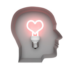 Profile of a human face