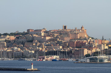 Port and city. Cagliari, Sardinia