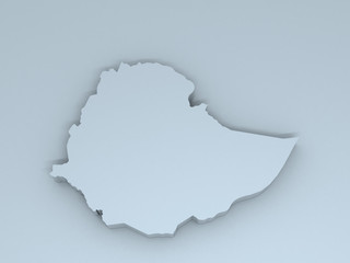 ethiopia 3D map