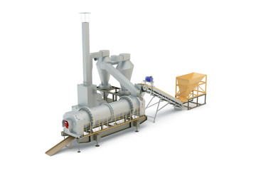 Equipment, the mechanism on white background