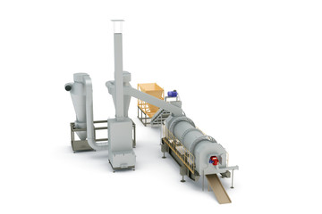 Equipment, the mechanism on white background