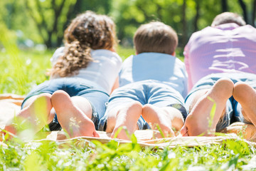 Fototapeta premium Weekend in park