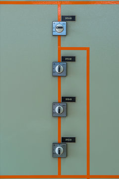 control meter display at Power station