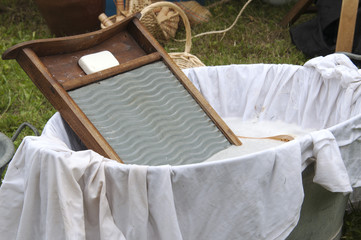 Obraz na płótnie Canvas Planche à laver le linge