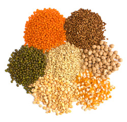 Different kinds of grain