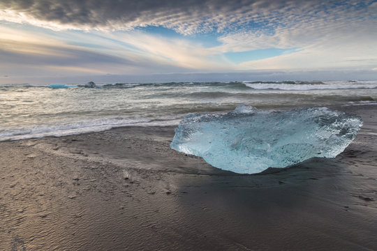 Iceberg sur la plage