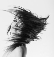 Fototapeta premium Woman's Long Hair Flying