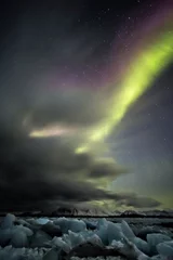Photo sur Plexiglas Arctique Paysage d& 39 aurores boréales - Arctique, Svalbard