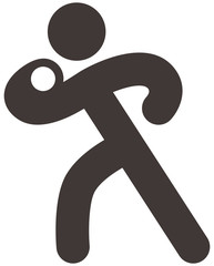 Shot put icon