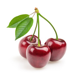 cherries isolated