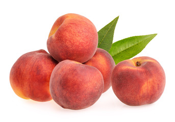 Peaches isolated