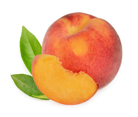 Peaches isolated