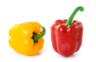 pepper on white background