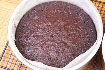 baked chocolate cake