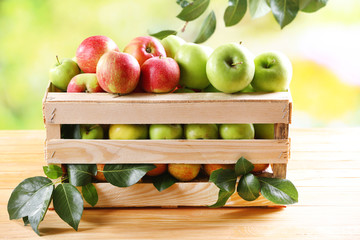 Juicy apples, close-up