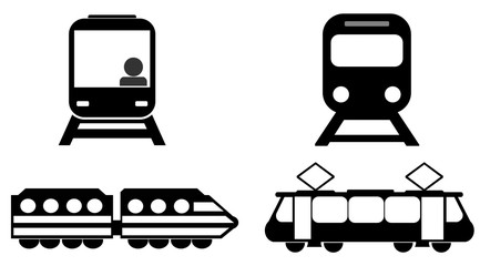 Trains en 4 icônes
