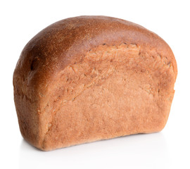 Fresh bread isolated on white
