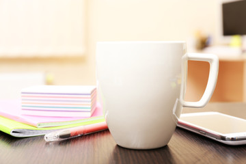 Cup of tea in office