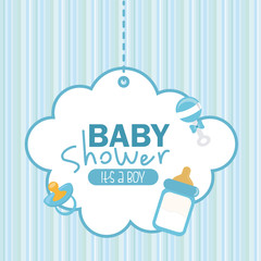 Naklejka premium baby shower design