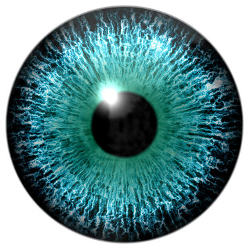 Detail of artifical generated blue eye