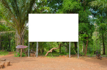 Blank billboard ready for new advertisement