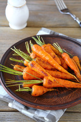  roasted young carrots