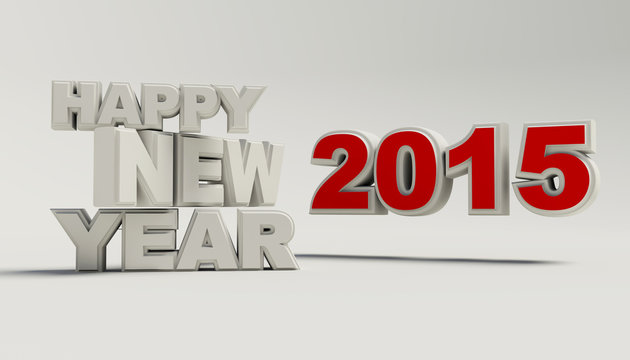 Render of Happy new year 2015