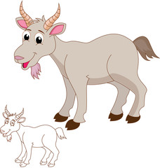 Cartoon goat