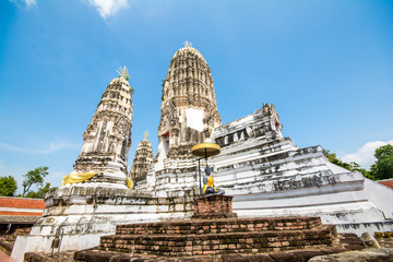 white grand pagoda in thailand