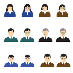 People occupations icons