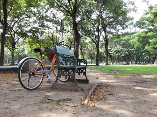 Bicycle in park