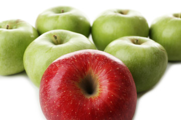Juicy apples close-up