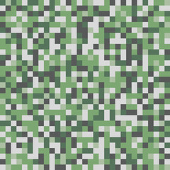 Abstract Green Pixel Art Vector Background