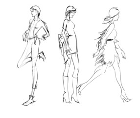 SKETCH. fashion girls
