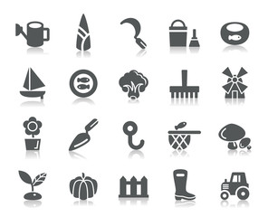 Agriculture and Fisheries Icons