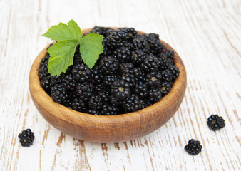 Bowl of Blackberries