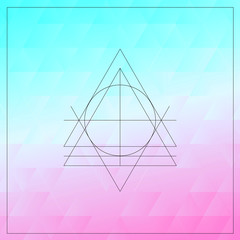 Abstract triangle background