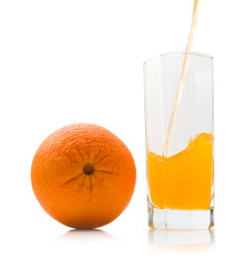 juice and fruit of orange