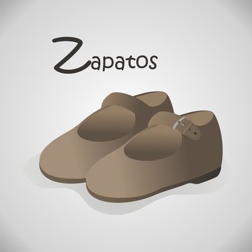 Abecedario en Espa&ntilde;ol_Z de Zapatos