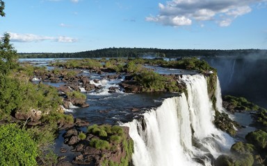 Fototapeta na wymiar falls cataracts brazil waterfalls