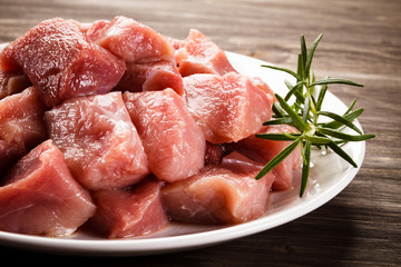 Raw, fresh meat 