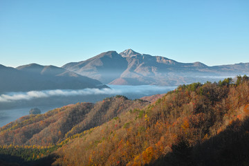 早朝の磐梯山