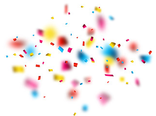 Confetti celebration background.