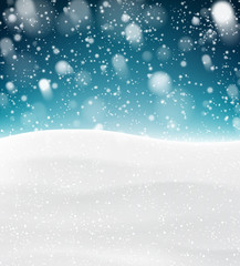 Christmas snowy background.