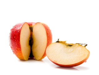 apples in drops of water