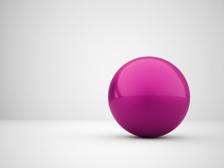 Pink abstract sphere concept